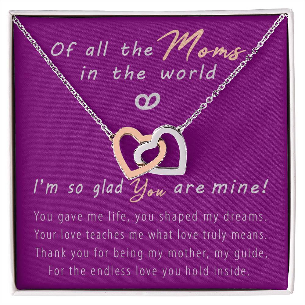 Quan Jewelry Lovina Heart-to-Heart: Mother's Love Necklace