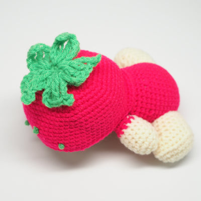 Strawbeary Crochet Teddy Bear