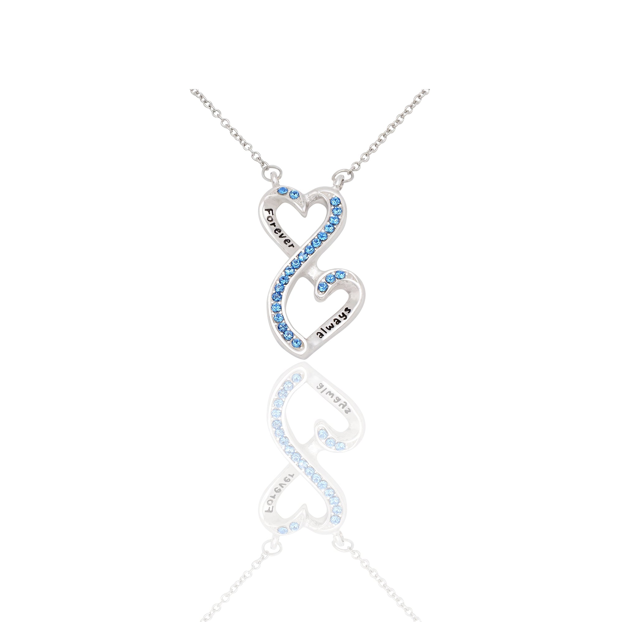Yana 2 Infinity Hearts Pendant Necklace, Sisters Necklaces, Gifts for Sister Quotes Greeting Card