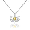 Amara Yoga Jewelry, Lotus Flower Necklace, Om Necklaces for Women