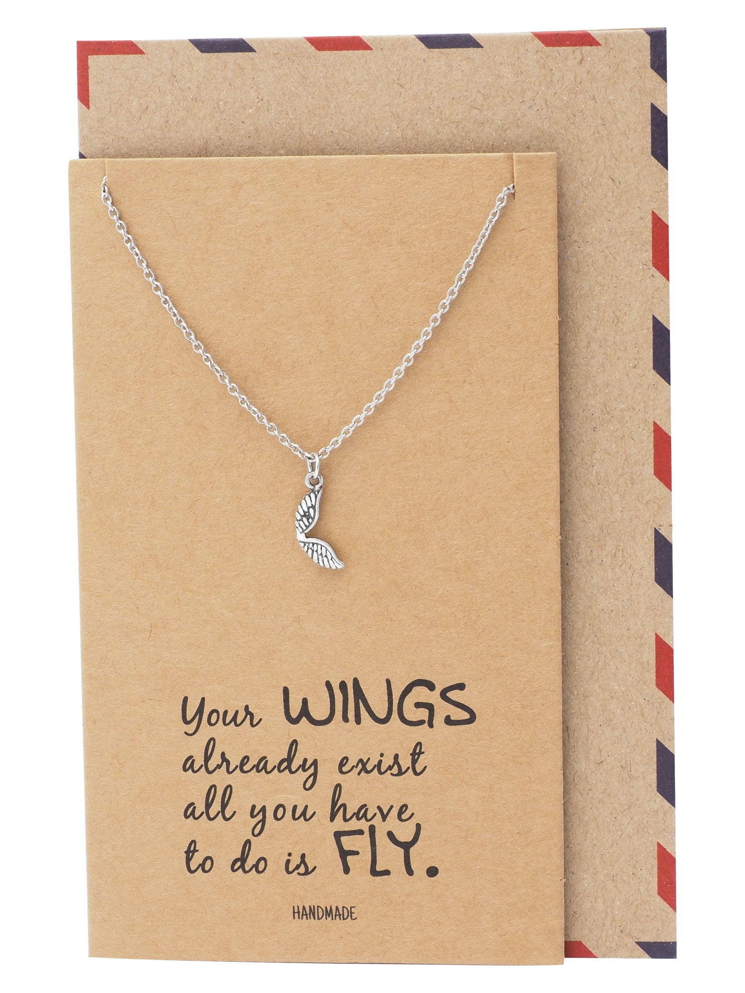 Adannaya Graduation Gifts for Her, Wing Necklace, Graduation Jewelry