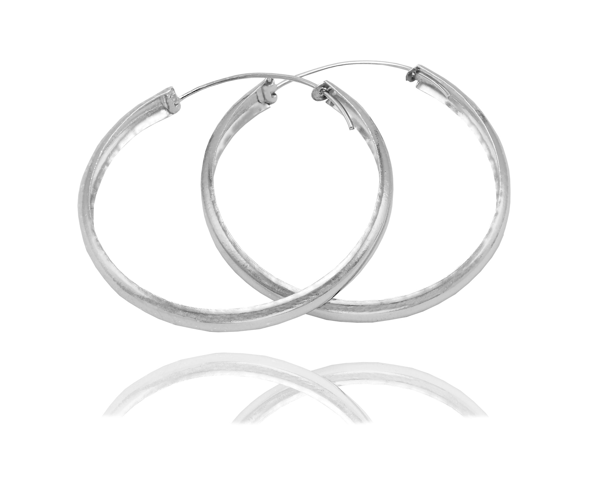 Arlette Silver Hoop Earrings, Gifts for Women