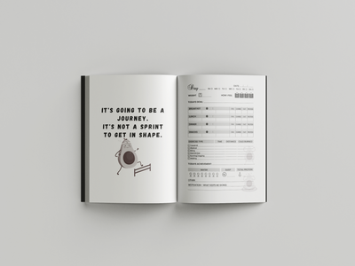 Avo-Cardio Food and Fitness Journal with Inspirational Fitness Quotes and Cute Avocado Illustrations