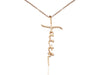 Jolee Faith Pendant Necklace in Rose Gold Tone