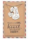 Liam Father's Day Card Father Daughter Personalized Engraved Necklaces