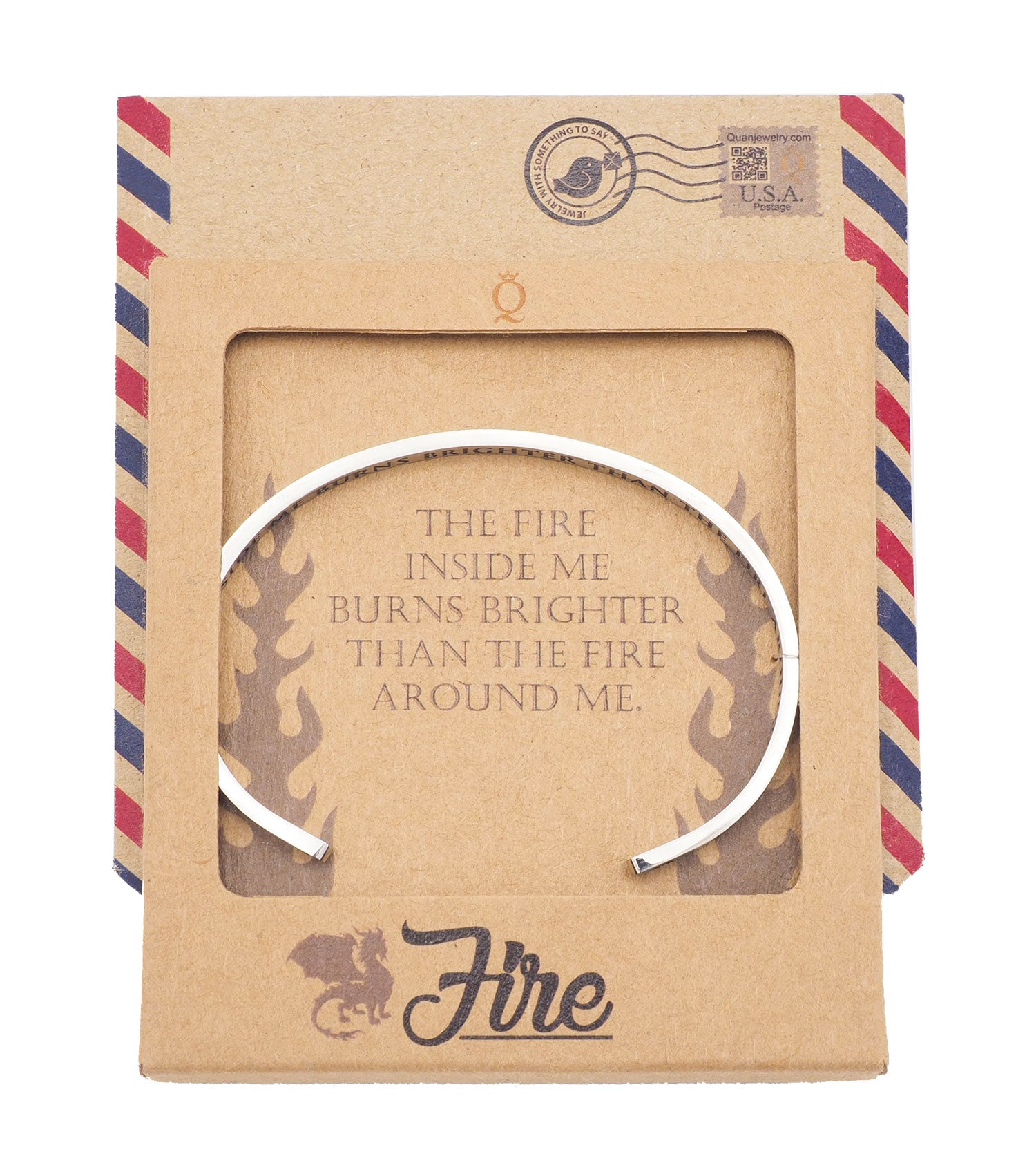 Taryn Fire Dragon Cuff Bracelet