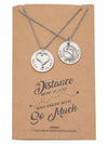 Azariah Earth and Heart Pendants Set of 2 Necklaces