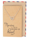 Kyla EKG in Heart Pendant Necklace Best Girt for Nurses