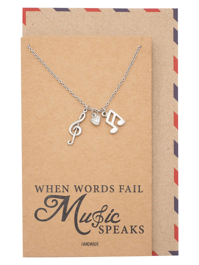 Mara Music Note Necklace