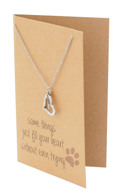 Georgia Sympathy Gifts for Dog Lovers Paw Print Necklace