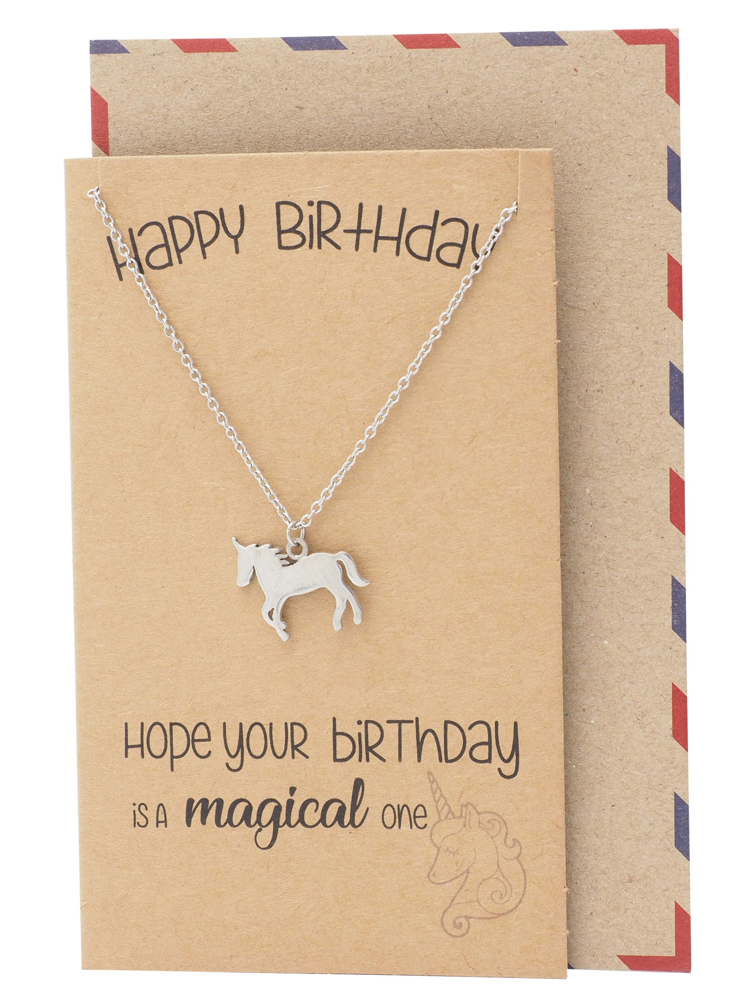 Emy Birthday Unicorn Necklace for Women
