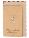 Vivienne Treble Heart Pendant Necklace Gifts for Music Lovers