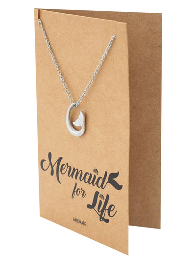 Clemence Mermaid Tail Pendant Necklace