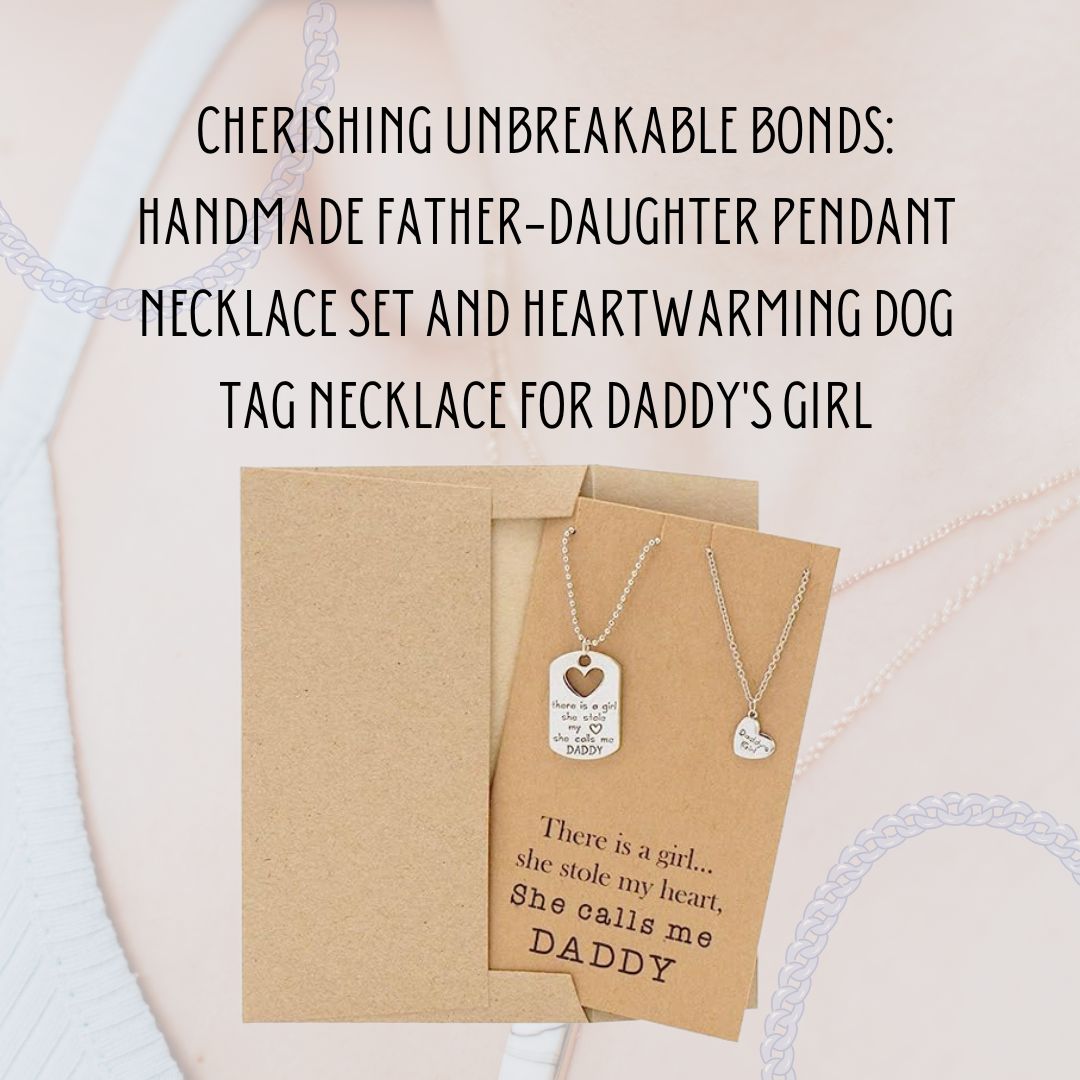Handmade Father-Daughter Pendant Necklace