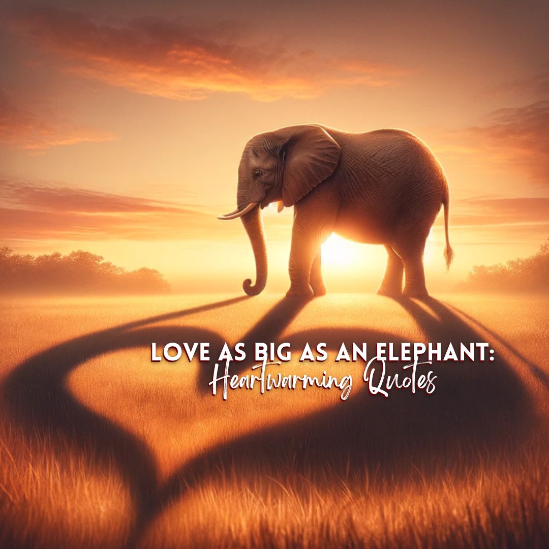 Love as Big as an Elephant: Heartwarming Quotes to Melt Your Heart