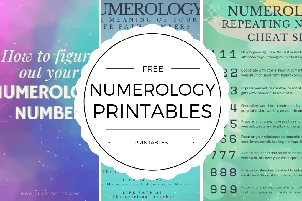 Free Numerology Printables + BONUS (FREE Personalized Numerology Report )