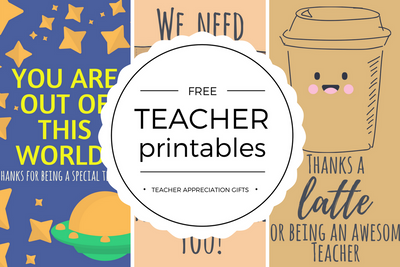 Free Printable Teacher Appreciation Thank you Cards - Quan Jewelry