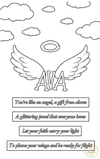 Baby and Kids Name Poems Printables - Ava