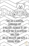 Baby and Kids Name Poems Printables - Daniel