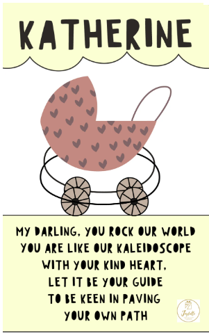 Baby and Kids Name Poems Printables - Katherine