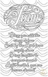 Baby and Kids Name Poems Printables - Liam