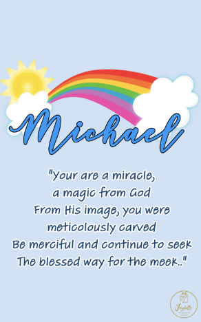 Baby and Kids Name Poems Printables - Michael