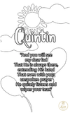 Baby and Kids Name Poems Printables - Quintin