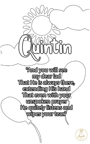 Baby and Kids Name Poems Printables - Quintin