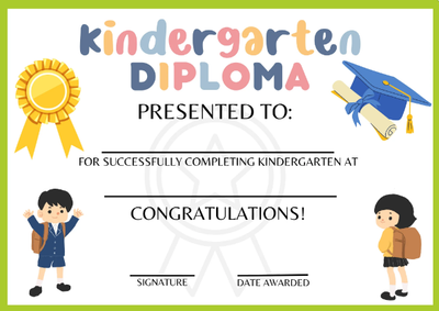 Free Printable Kindergarten Diplomas