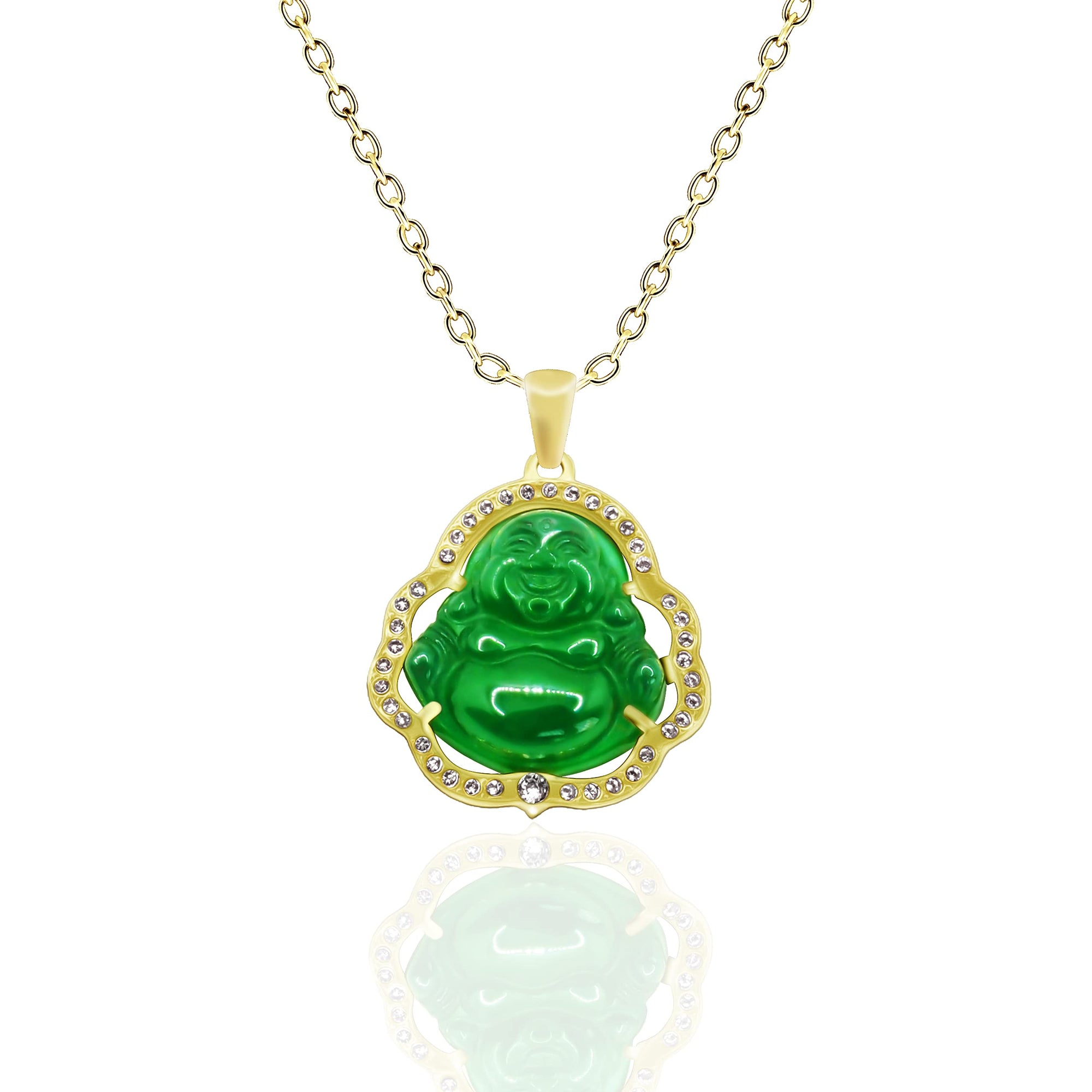 Buddha Jade Buddha Necklace Green Carved Long Beads Chain Pendant For Women  And Men Lucky Amulet Jewelry Gift For Buddhism From Vivian5168, $1.76 |  DHgate.Com