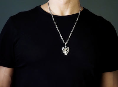 Drake Men's Dragon Pendant Necklace - Symbol of Strength and Renewal