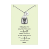 Aleah Buddha Bell Necklace Inspirational Quotes Jewelry Greeting Card