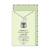 Aleah Buddha Bell Necklace Inspirational Quotes Jewelry Greeting Card