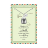 Aleah Buddha Bell Necklace Inspirational Quotes Jewelry Greeting Card