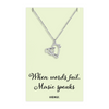 Vivienne Treble Heart Pendant Necklace Gifts for Music Lovers, Music Jewelry