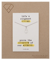 Quinnlyn & Co. Anchor Pendant Necklace, Gifts for Women with Inspirational Quote on Greeting Card