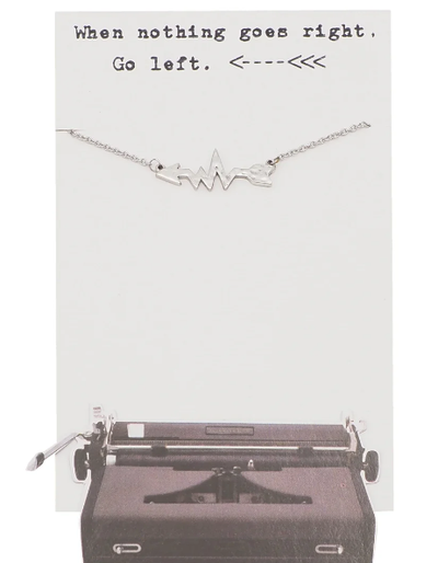 Quinnlyn & Co. Arrow Pendant Necklace, Birthday Gifts for Women with Inspirational Quote on Greeting Card