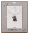 Quinnlyn & Co. Camera Pendant Necklace, Photography Gifts for Women with Inspirational Quote on Greeting Card