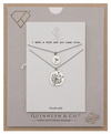 Quinnlyn & Co. Dandelion Pendant Necklace, Birthday Gifts for Women with Inspirational Quote on Greeting Card, Set of 2