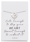 Quinnlyn & Co. Heart Pendant Necklace, Nurse Gifts for Women with Greeting Card