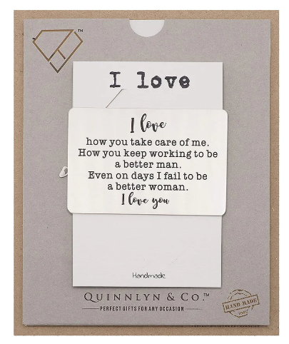 Quinnlyn & Co. I Love Wallet Card, Inspirational Gifts for Special Someone, Gifts for Men …