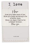 Quinnlyn & Co. I Love Wallet Card, Inspirational Gifts for Special Someone, Gifts for Men …