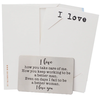 Quinnlyn & Co. I Love Wallet Card, Inspirational Gifts for Special Someone, Gifts for Men …