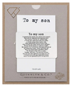 Quinnlyn & Co. To My Son Wallet Card, Inspirational Gifts for Son