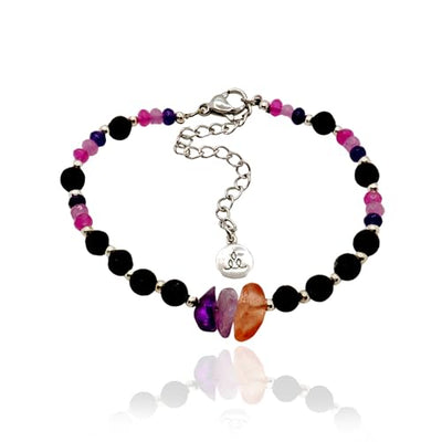 Scentual Stones Collection by Samahdee: Beaded Bracelets with Amethyst, Rose Quartz, Citrine & Organic Essential Oils for Tranquility, Love, and Prosperity - Aromatherapy Diffuser Jewelry for Men & Women