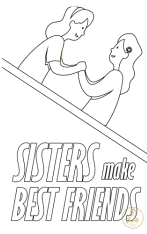 Sisters Day Greeting Card 03