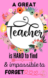 Teacher Appreciation Greeting Card 12