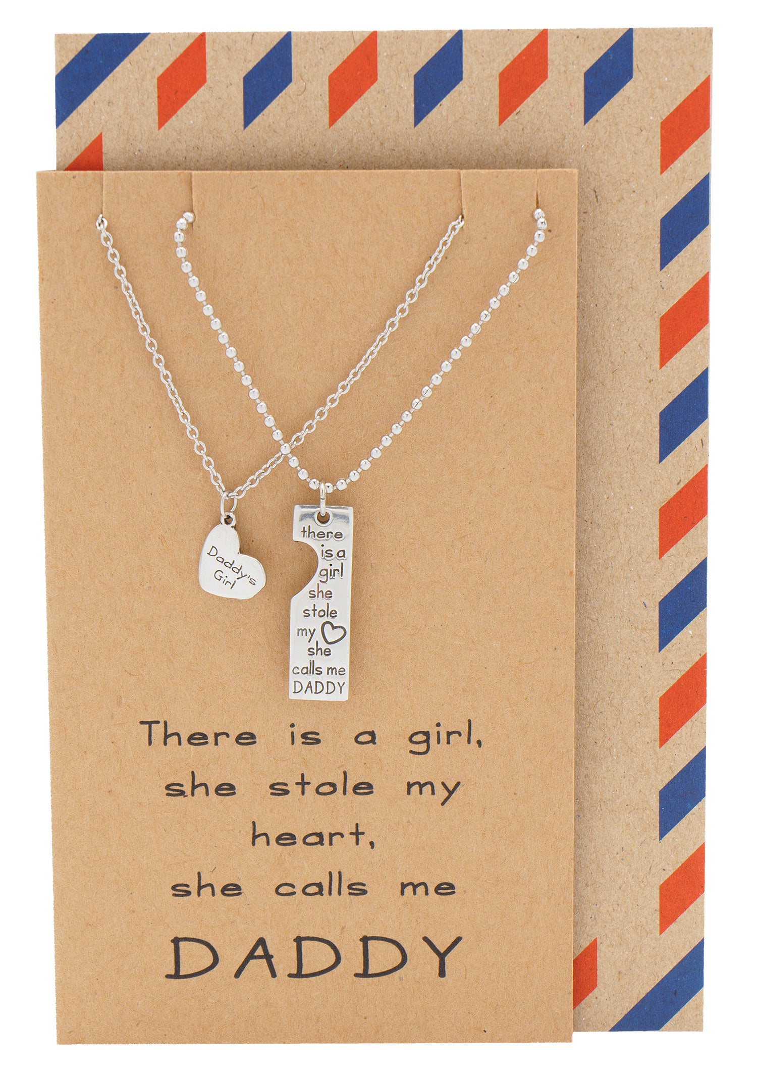 Father Daughter Necklace- Gift From Fire Fighter Dad – luxoz