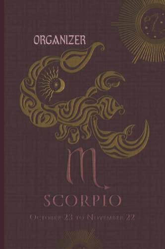 Zodiac Weekly Planner Notebook Journal Organizer Scorpio Gift