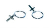 Margaux Cross Hoop Earrings